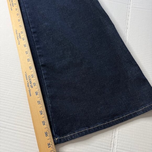 Judy Blue Jeans Women's Dark Wash Wide Leg 5-Pocket 31-Waist - Picture 7 of 10